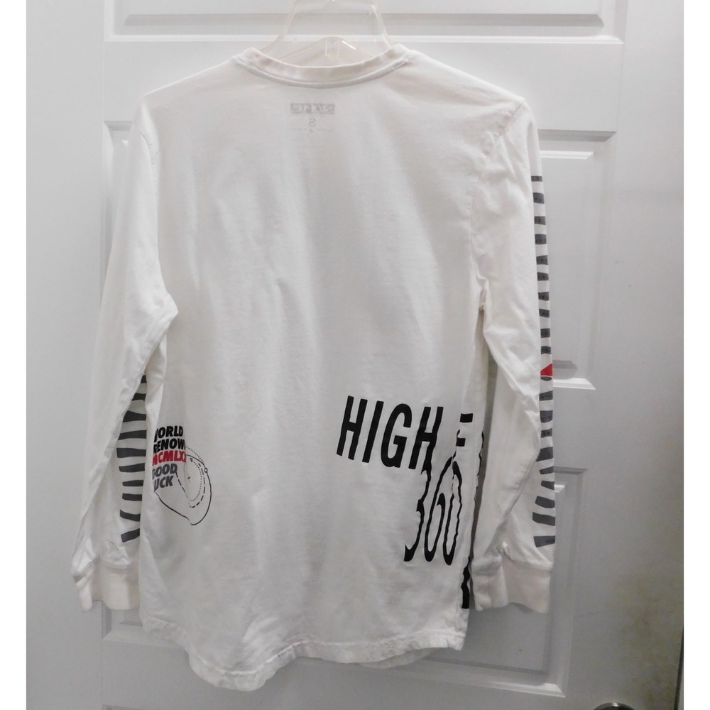 STAPLE High FLyer Graphic Long Sleeve Streetwear T-shirt sz S - Picture 2 of 5